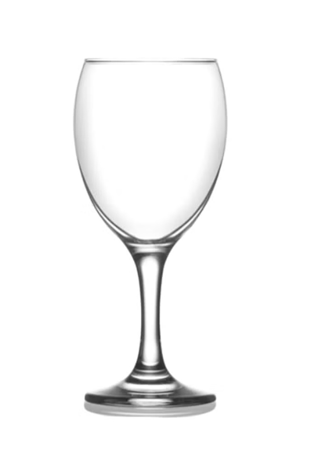 3-Piece Empire Goblet Set Clear 245 ml