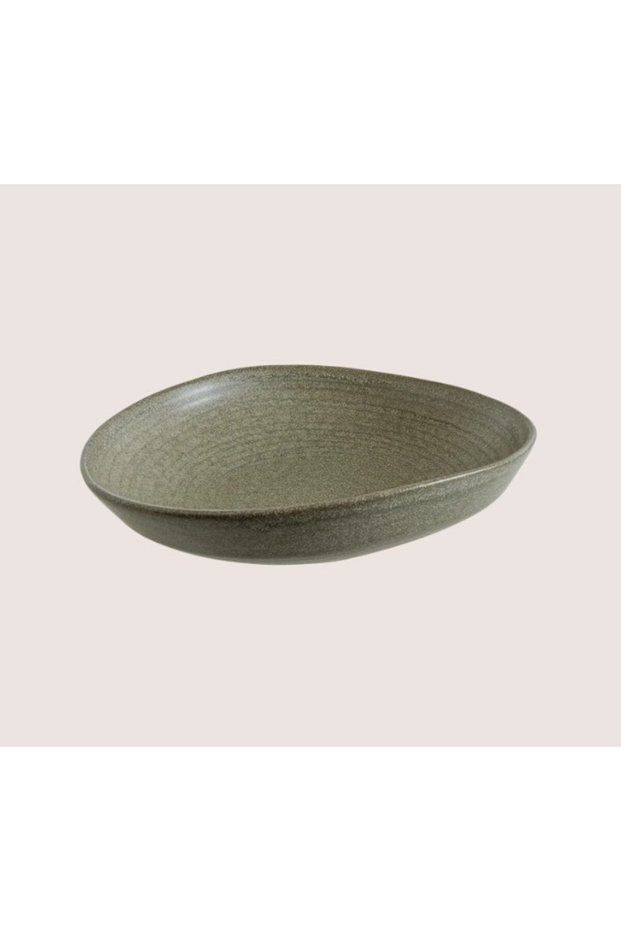Tabak evi porcelain adelfa ripple deep plate 21cm 805cc single
