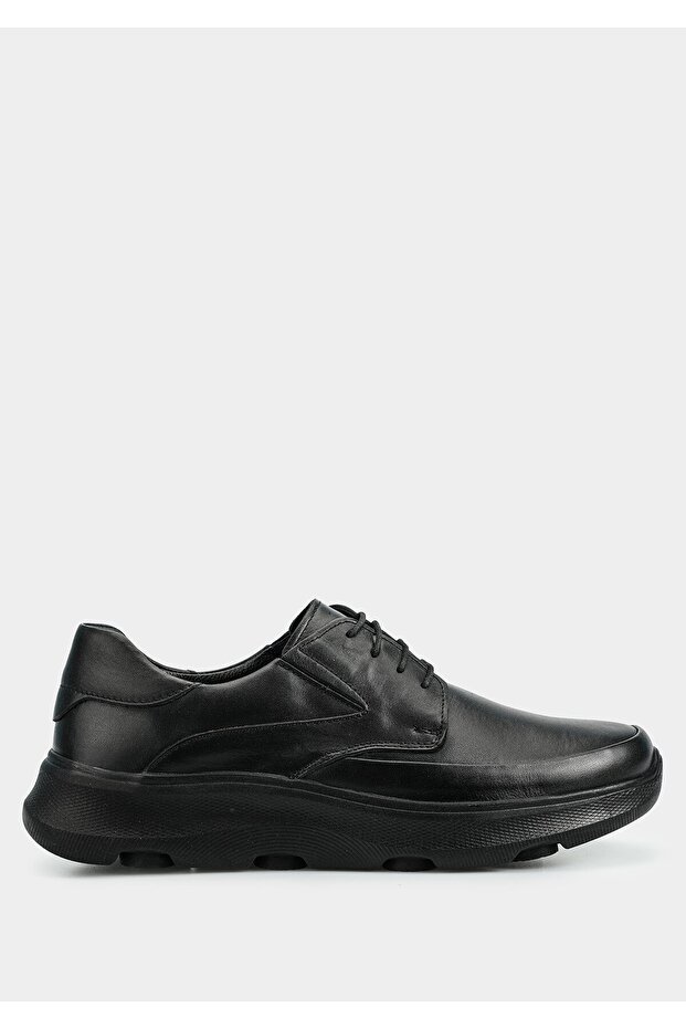 Black Leather Men's Shoes