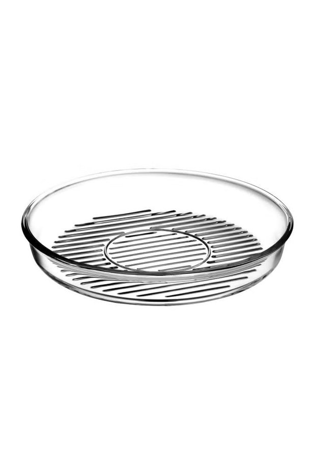 Round Glass Tray Clear 2.95 Liters
