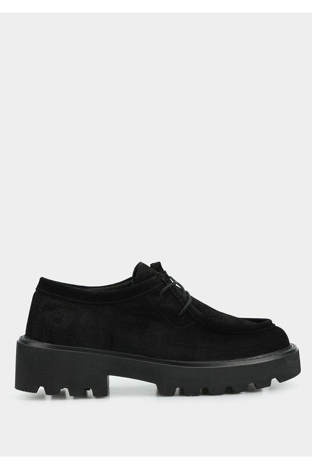 Black Leather Women's Shoes