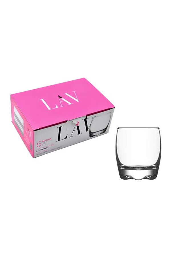 6-Piece Adora Glass Set Clear 61 mm