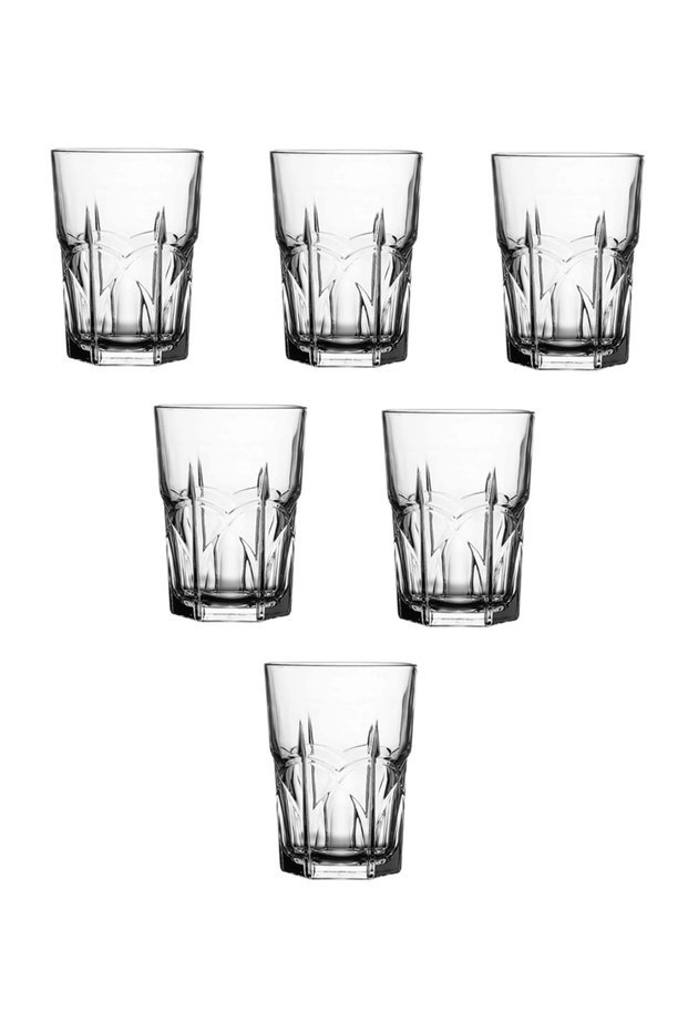 6 Pieces King Water Tumbler, 240 Ml, 100 Mm Height, 74 Mm Diameter Clear