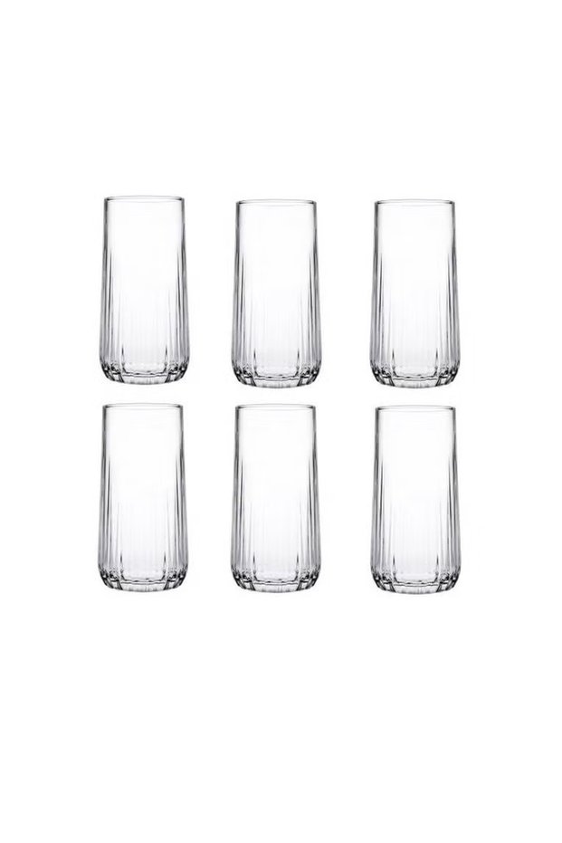 6-Piece Nova Long Tumbler Set 360 cc Clear