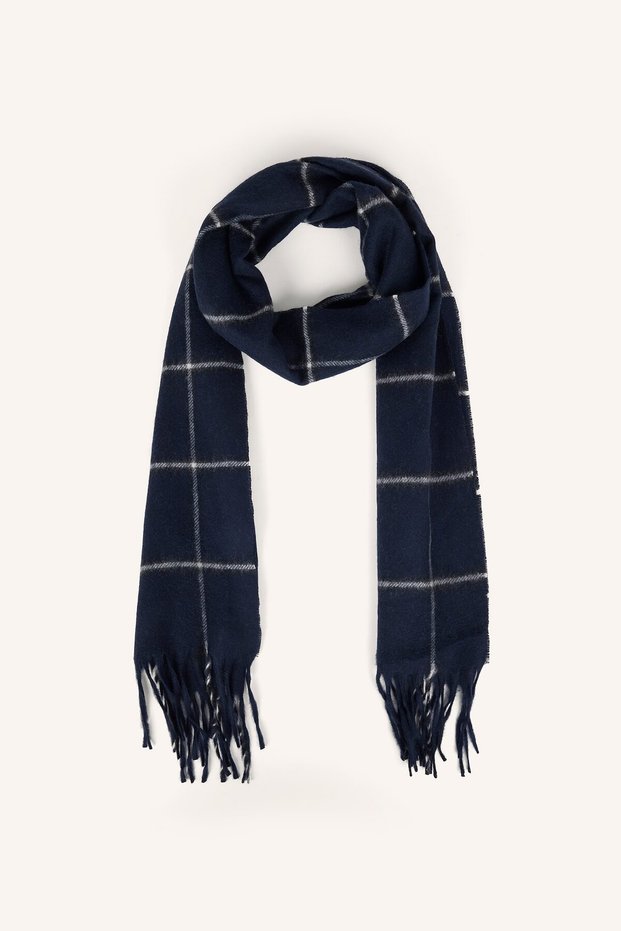 Men's Checkered Woven Scarf C8267Ax26Wn