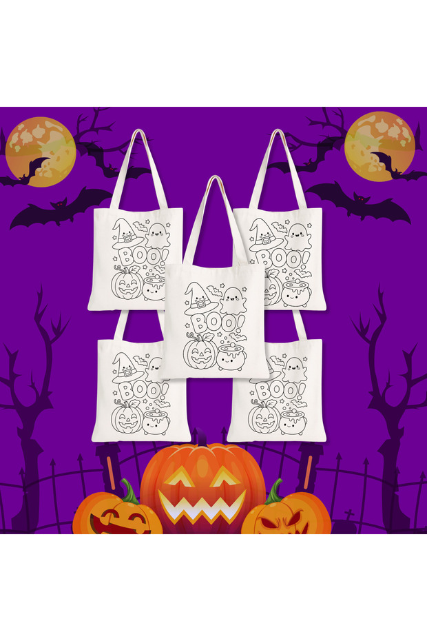 Halloween - Halloween - Boo Paintable Cloth Bag - Hobby Painting Bag