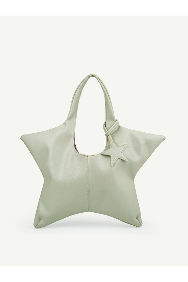 Mint Green Stella, Star Shaped, Star Charm Gift, Hand and Shoulder Bag