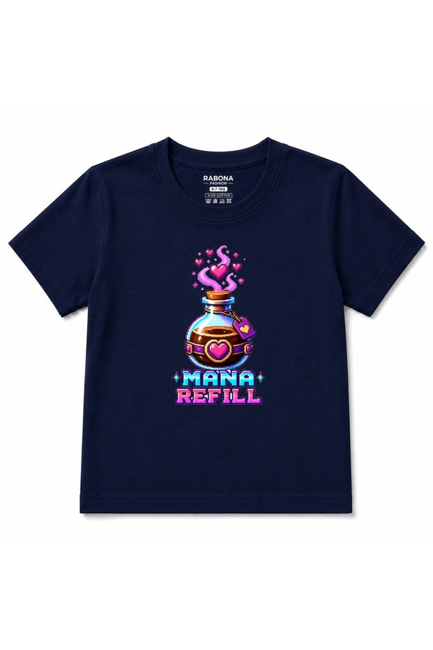 Mana Refill Pixel Art Love Potion Gaming Graphic Kids T-Shirt