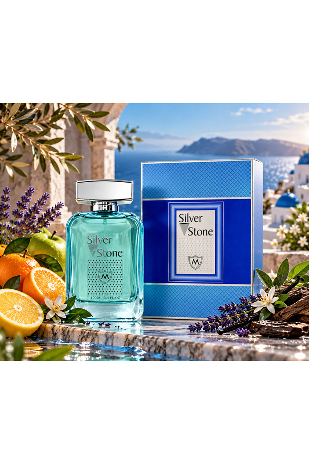 Silver Stone Eau De Parfum 100ml | Fresh, Fruity & Woody Fragrance