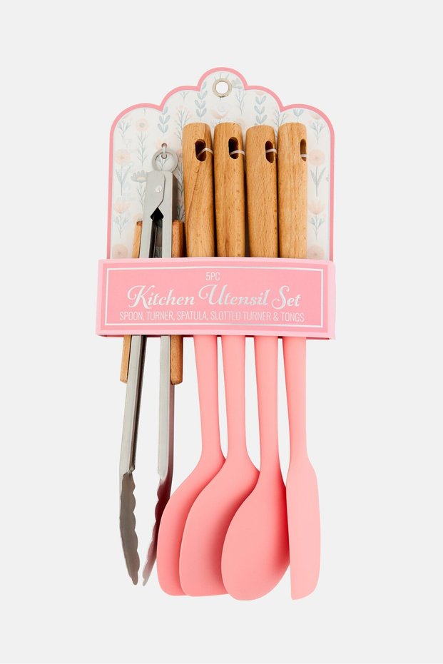 5 Pcs Kitchen Utensil Set, Multicolor