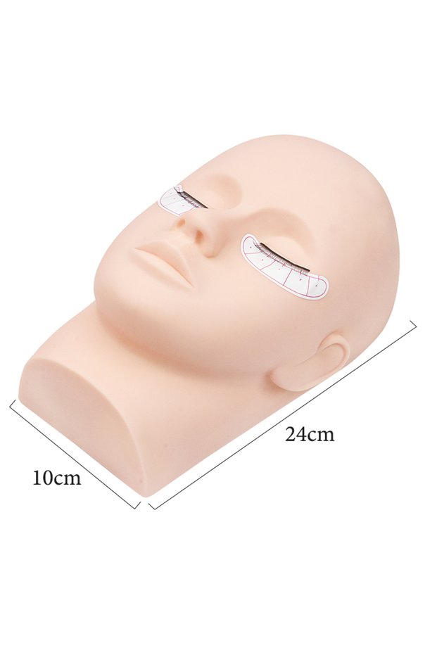 1 1pcs Training Lash Mannequin Head For Practice Grafting Eyelash Extension Doll Face Silicone Model