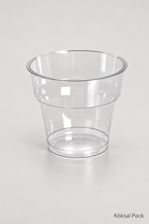 25 Pieces of Transparent Crystal Mica Cups 180 Cc