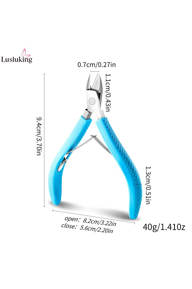 blue New Nail Cuticle Scissors Manicure Remover Dead Skin Nippers Stainless Steel Cuticle Cutters Fi