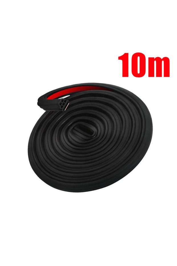10m Car Door Seal Strip 5/10m Rubber Sealant Noise Insulation Anti-Dust Soundproofing Auto Hood Trun