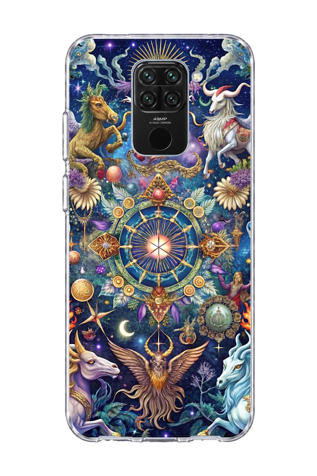 Redmi Note 9 Compatible Wheel of Fortune Printed Transparent Phone Case