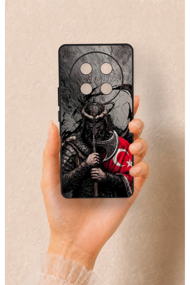 Honor Magic 7 Lite 5g Compatible Turkish Warrior Patterned Silicone Case