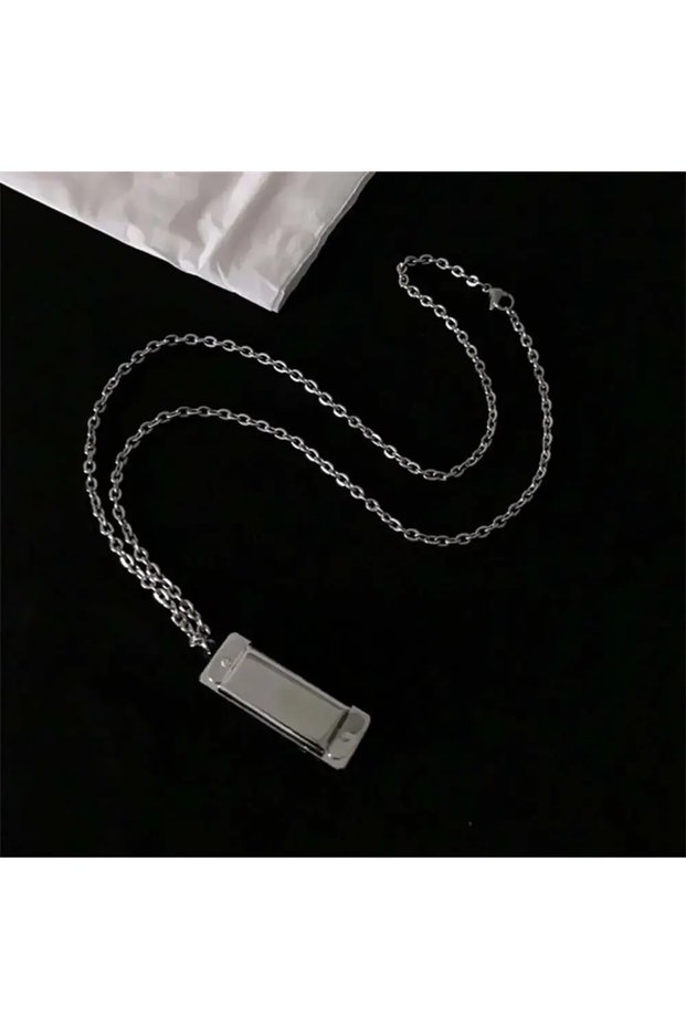 Harmonica Necklace Mini Harmonica Necklace Men and Women Niche Design Sense Pendant Musical Can Blow