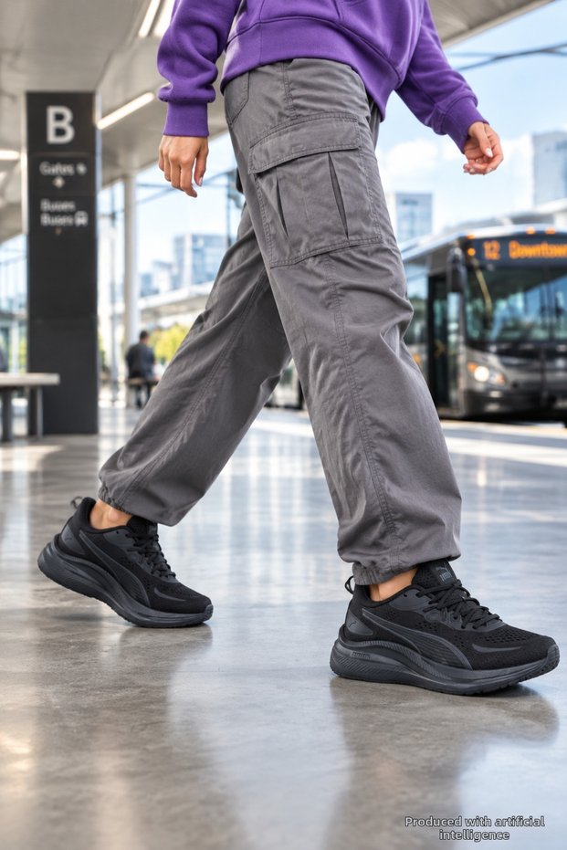 Sc-4407 Black Unisexs Comfortable Comfort Sneaker Daily Casual Sports Shoes