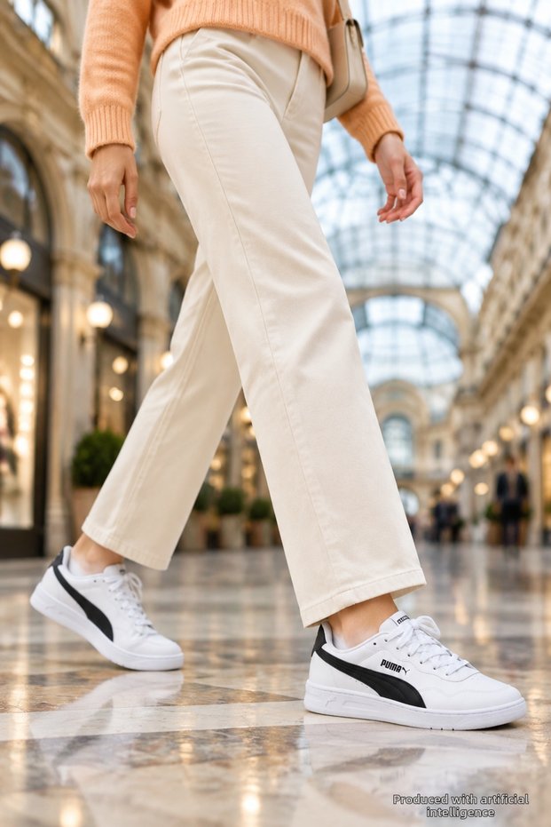 Cr-3730 White Black Women's Daily Sports Sneaker Comfortable Sole Casual Shoes