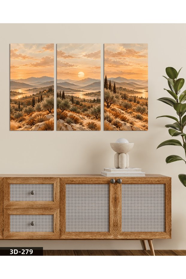 Sunrise Landscape 3-Piece Mdf Table