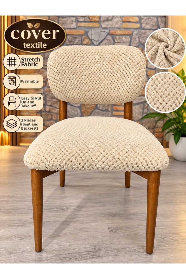 Bohemian New Model Chair Cover Jacquard Chickpea Pattern