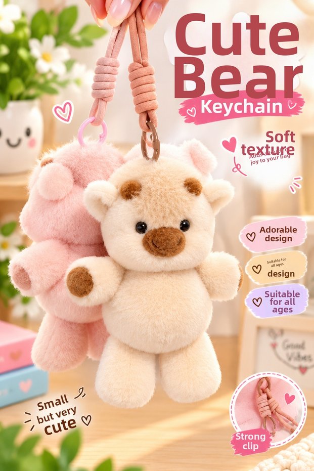 Running Cute Cow 15cm Closed Box Mixed Color Shipped -Bag Charm