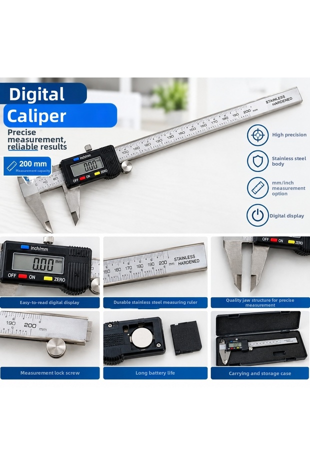 200mm Precision Measuring Digital Caliper