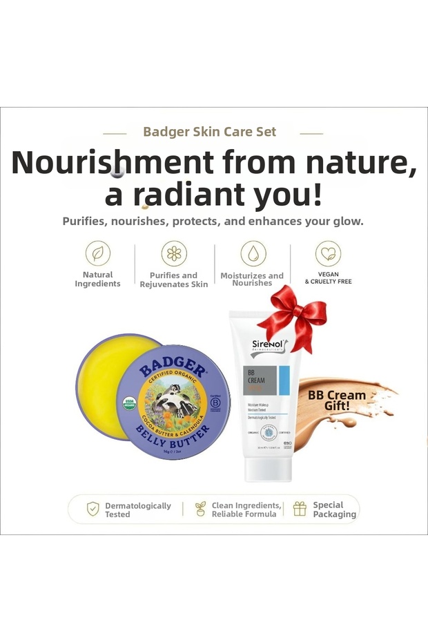 Abdominal Area Moisturizing Cream and Sirenol Bb Cream Set 56 Gr / 30 ml