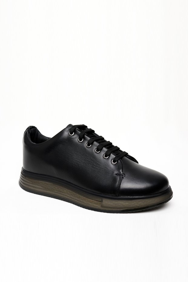 Men's Black Seasonal Casual Gel Sole Sports Shoes