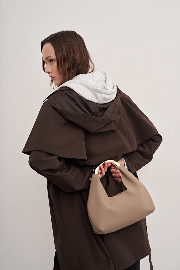 Isola Gold Accessory Handbag and Crossbody Bag Mink
