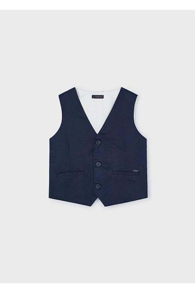 Boy's Navy Blue Vest 03359-052