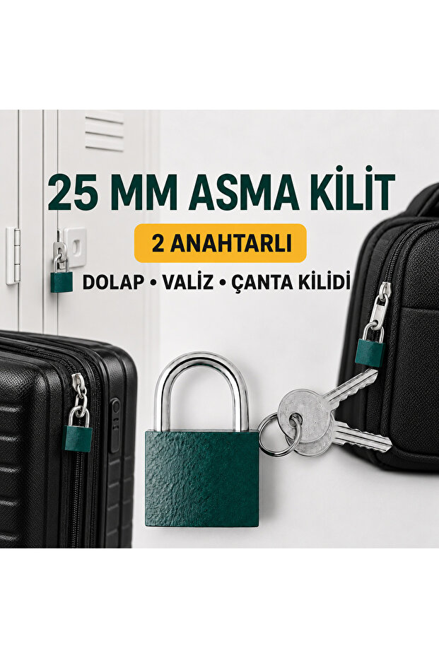 Padlock for Dormitory Cabinet Chain Padlock for Gym Locker 25mm Gray Padlock 3mm