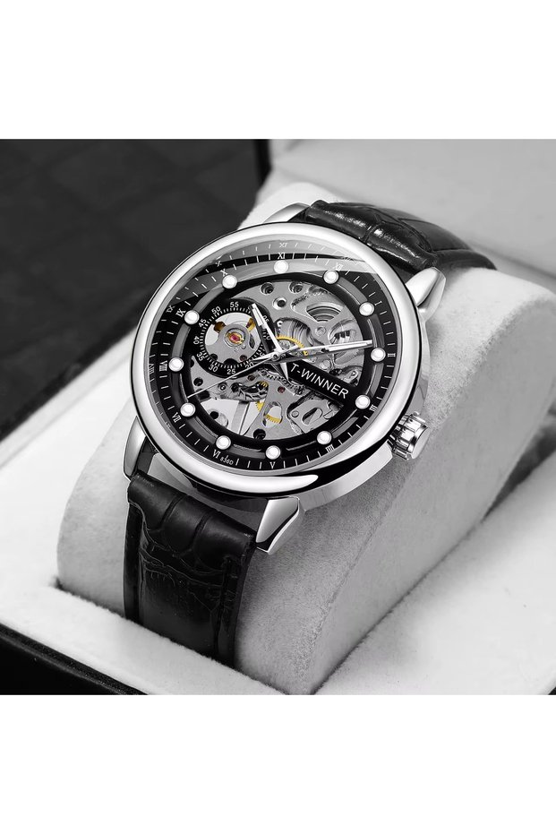 Original Mechanical Men's Wristwatch Leather Cord