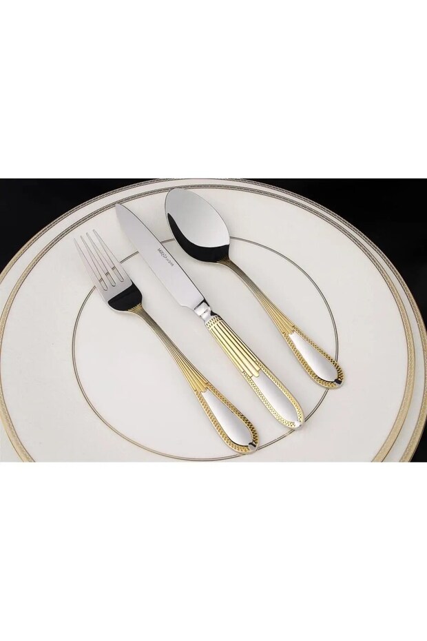 Victoria Gold Mirror 90 Piece Cutlery Set
