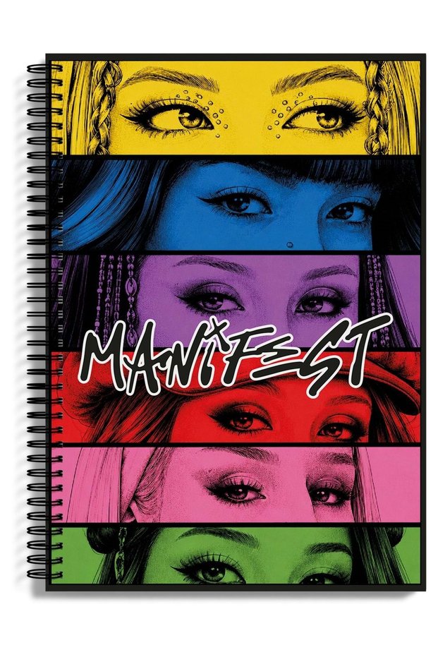 Mani̇fest notebook a4 spiral 80 sheets pp cover lined model 2