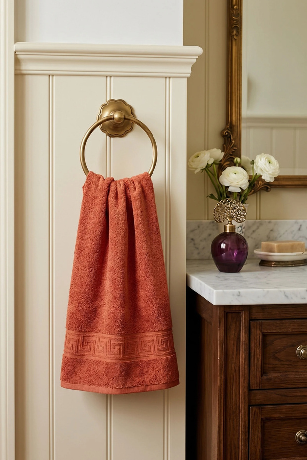 Kiremit Greek Hand Towel - 50X90 Cm, 225 Gr, 100% Cotton, Spa and Hotel Towel