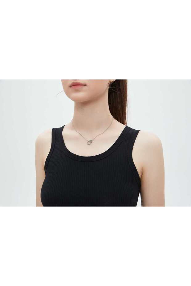 Solid Ribbed Tank Top
