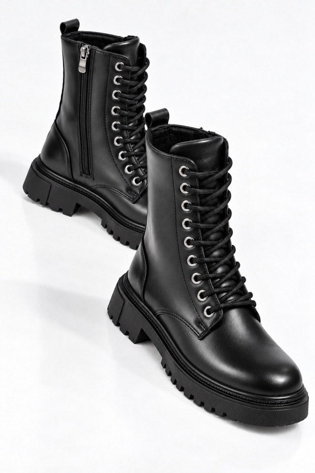 High Anti-Slip Rubber Sole, Zippered, Fur Lined, Waterproof Winter Women's Boots