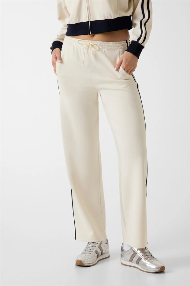 Hoshi Women's Active Regular Fit Scuba Sweatpants White