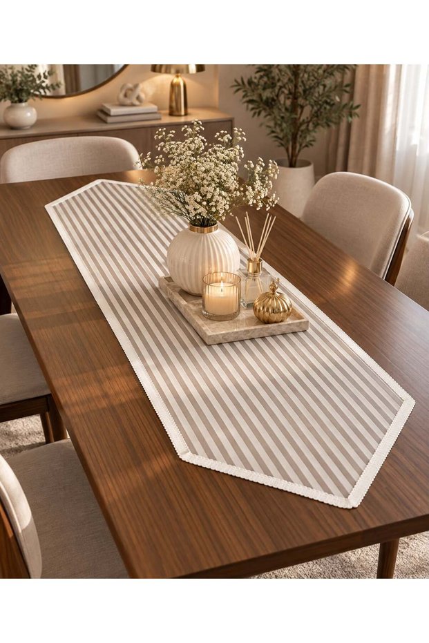 Striped Runner Table Cover