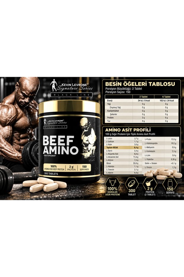 Beef Amino Gh Recovery 300 Tablets - 150 Servings