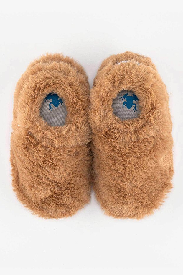 Furry Furry Chestnut Brown Fur Barefoot Booties
