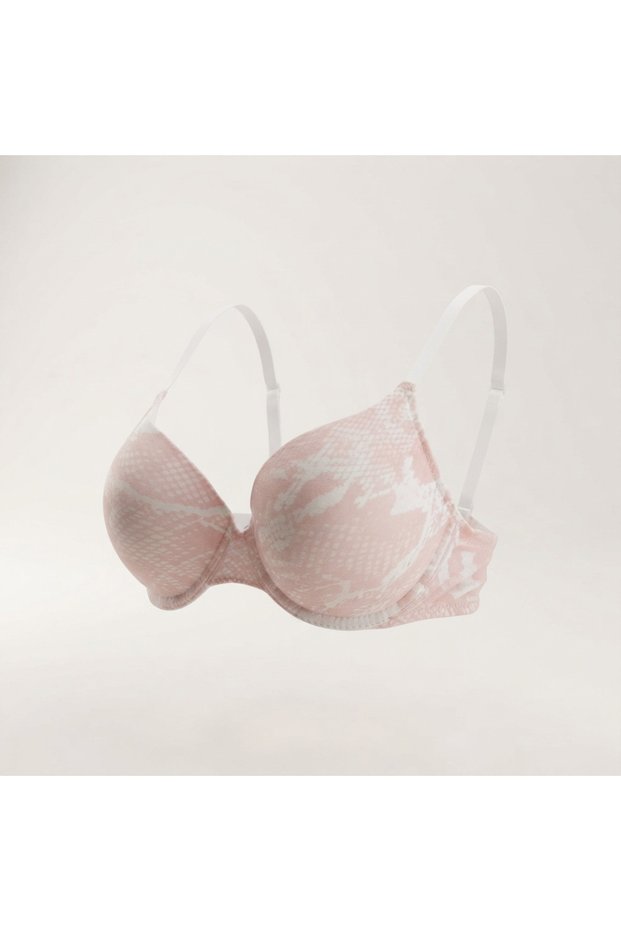 Women's Underwire Non-Padded Camouflage Patterned Bra Bb2803
