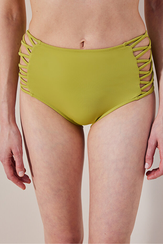 High Fashion Oil Green Bikini Bottom