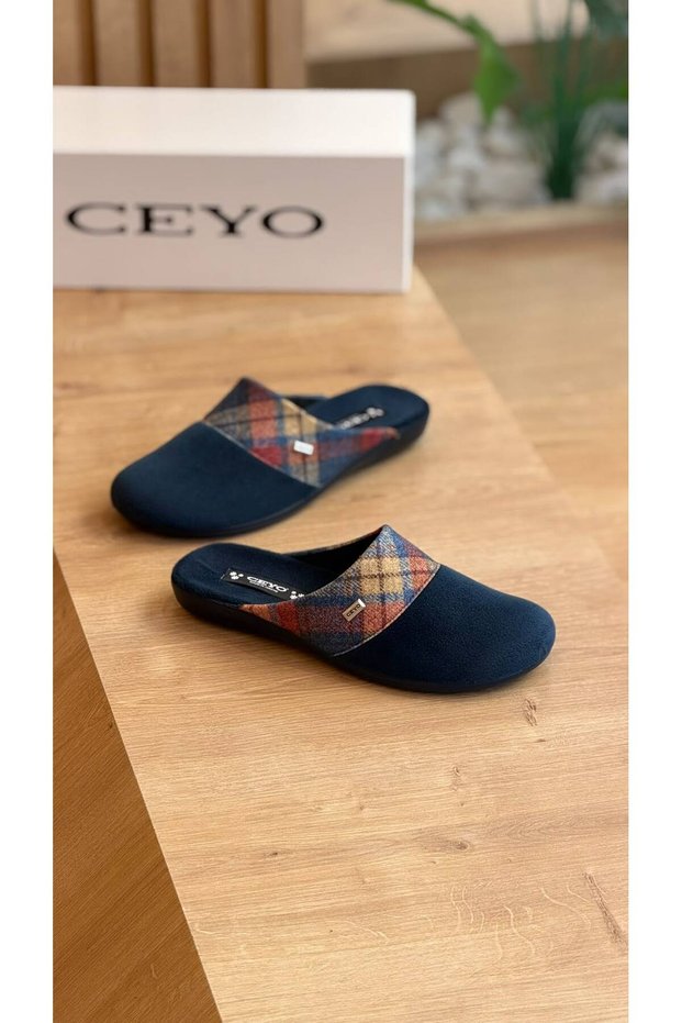 9866-56 Papuci de damă - bleumarin