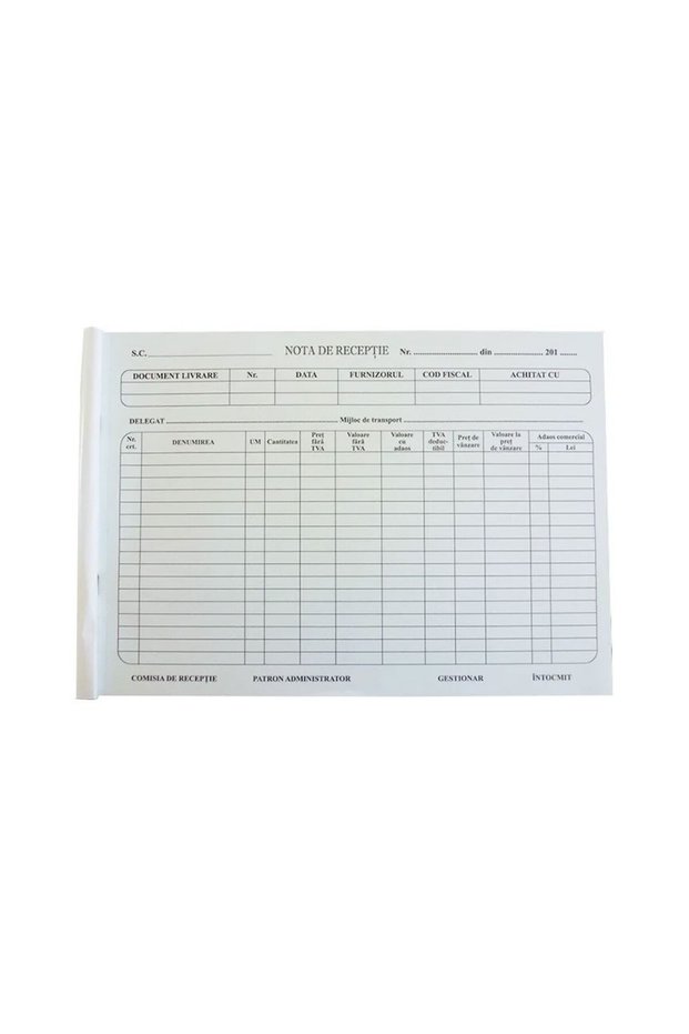 RECEIPT NOTE OLD MODEL