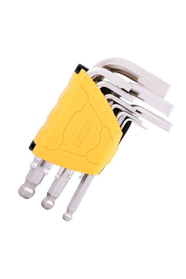 SET 9 PCS SPHERICAL HEAD HEX KEY