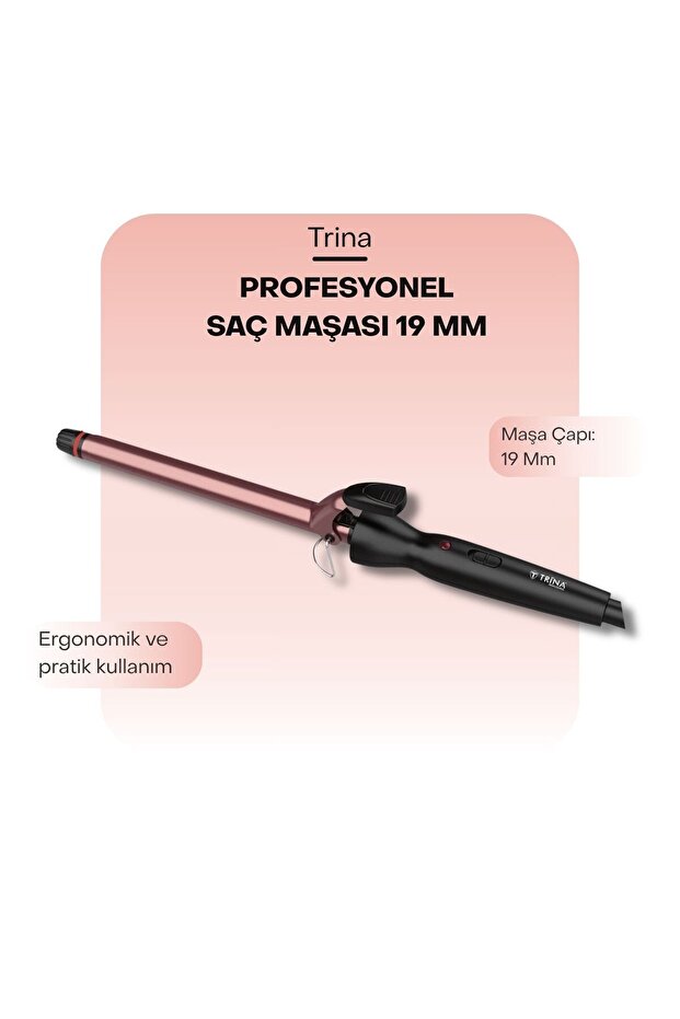 Professional Bronze Hair Curling Iron 19 mm Trnsacms0072