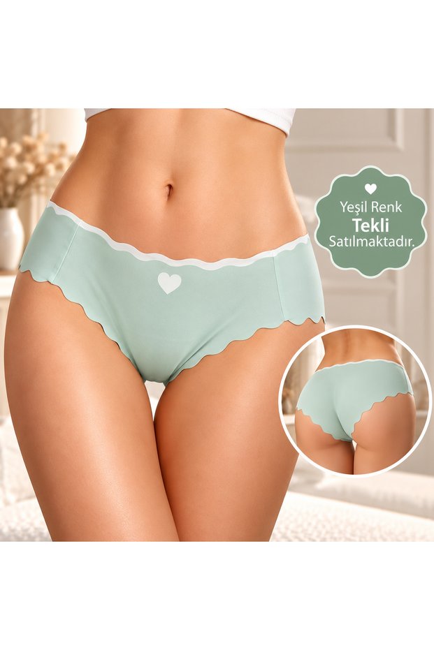 Ece's Seamless Ice Silk Non-Marking Laser Cut Panties Single W1005