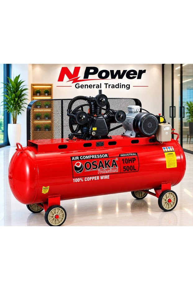 Aircompressor Tank 500L 10hp 3phase motor 100% Copper